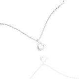 Heaven | Sterling Silver Heart Bell Chain Pendant Small