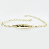 Leaf | 9ct Solid Gold Bracelet