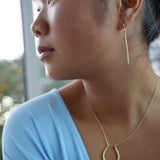 Síoda | 9ct Solid Gold Drop Earrings Large