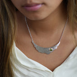 Seashore | Sterling Silver and 10ct Rose Gold with Semi Precious Gemstone Necklace