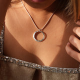 Heaven | Sterling Silver Circle Pendant Large