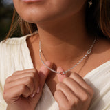 Island Link | Sterling Silver and 10ct Solid Rose Gold Necklace