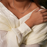Island Link | Sterling Silver and 10ct Solid Rose Gold Necklace