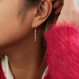 Nebula | Gold Drop Earrings Short