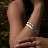 Croí Sliogán | 9ct Solid Gold Bangle