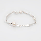 Leaf | Sterling Silver and Pearl Bracelet