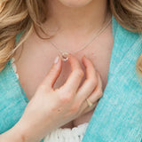 Shell | Sterling Silver and 10ct Solid Rose Gold Pendant Small