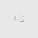 Nebula | Sterling Silver Open Circles Earrings Petite