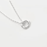 Nebula | Sterling Silver Circle Pendant Petite