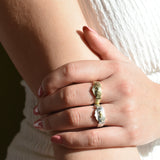 Ériu | Claddagh Sterling Silver Ring with Solid Gold Heart
