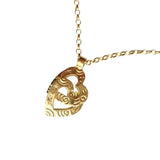 Heaven | 9ct Solid Gold Double Heart Pendant Small