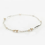 Leaf | Sterling Silver and Pearl Necklace