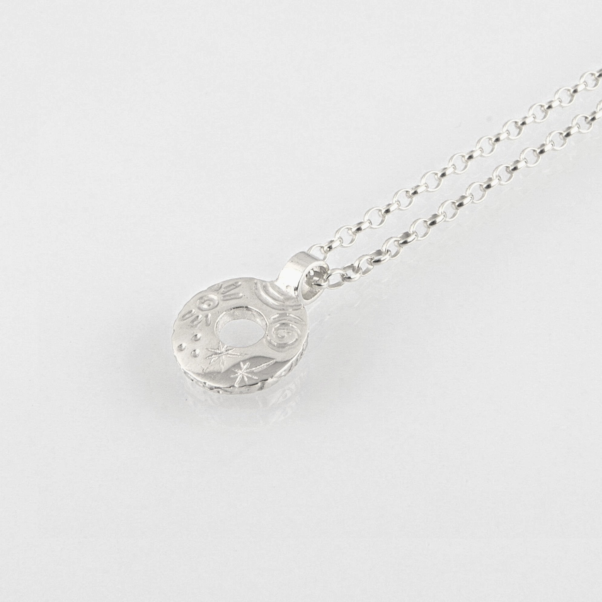 Heaven | Sterling Silver Circle Pendant Small