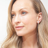 Heaven | Sterling Silver Bar Stud Earrings Large