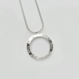 Heaven | Sterling Silver Circle Pendant Large