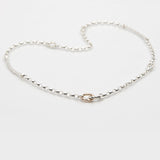 Island Link | Sterling Silver and 10ct Solid Rose Gold Necklace