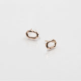 Island Link | 10ct Solid Rose Gold Stud Earrings