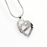 Heaven | Sterling Silver Double Heart Pendant Medium