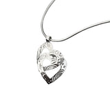 Heaven | Sterling Silver Double Heart Pendant Medium