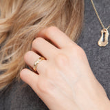 Island Link | Solid Gold Pebble Ring 4.5mm Band