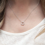 Nebula | Sterling Silver Circle Pendant Petite