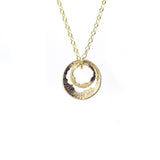 Shell | 9ct Solid Gold Double Pendant Small
