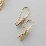 Bean Rí | 9ct Solid Gold Drop Earrings Small
