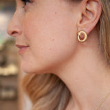 Croí Sliogán | 9ct Solid Gold Stud Earrings Medium