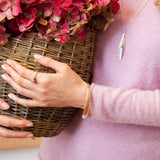 Croí Sliogán | 9ct Solid Gold Bangle