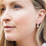 Croí Sliogán | Sterling Silver Trumpet Drop Earrings Small
