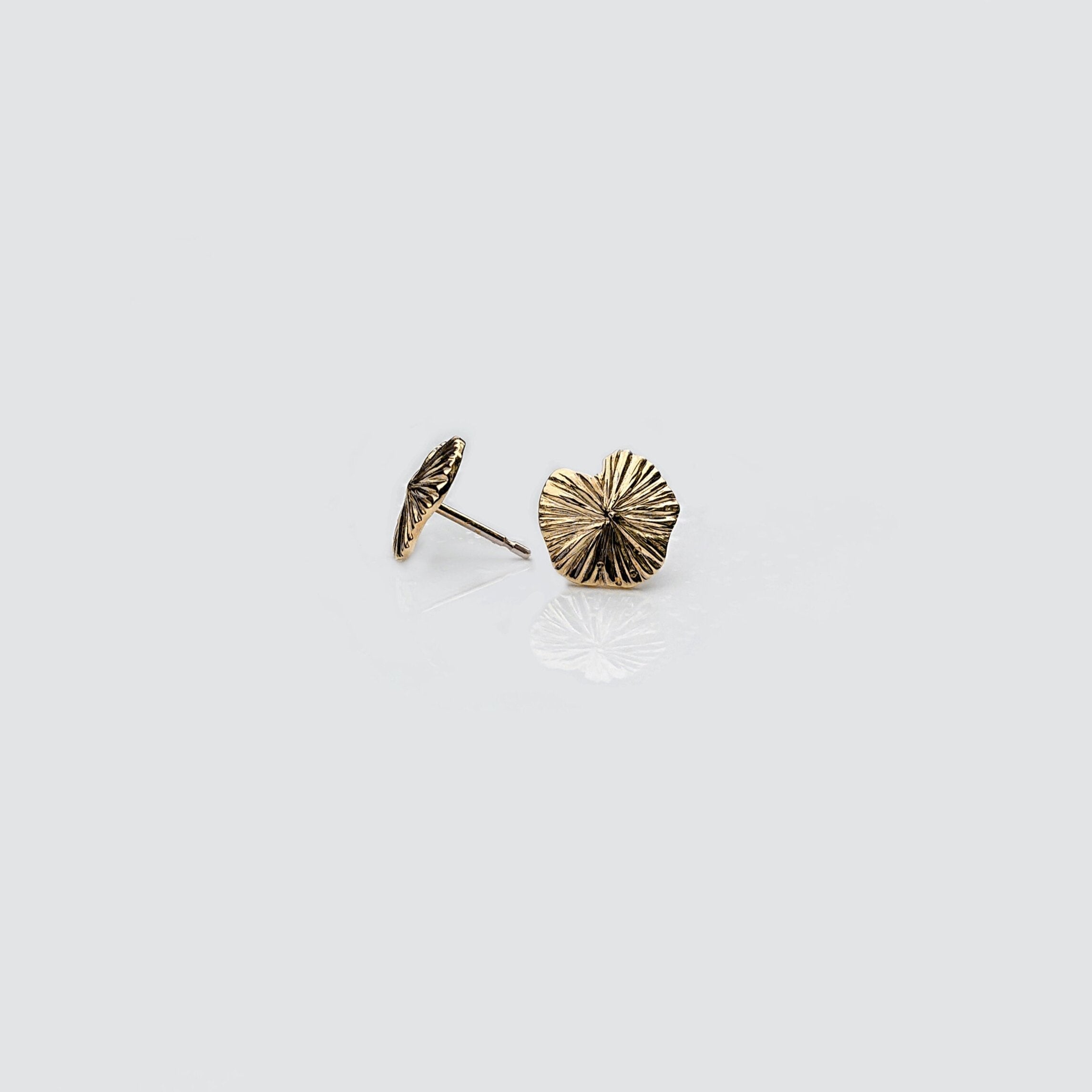 Seashore | 9ct Yellow Gold Stud Earrings Small