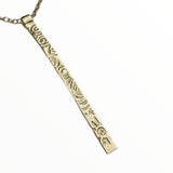 Heaven | 9ct Solid Gold Bar Pendant Large