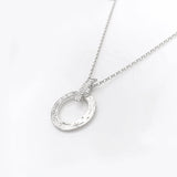 Heaven |Sterling Silver Circle with Bar Pendant