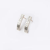 Heaven | Sterling Silver Bar Stud Earrings Small