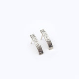 Heaven | Sterling Silver Bar Stud Earrings Small