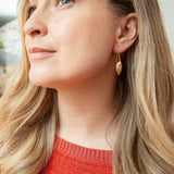 Bean Rí | 9ct Solid Gold Drop Earrings Large