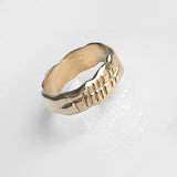 Ogham | Solid Gold Grá Love Ring 8mm Band