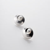 Oyster Pearl | Sterling Silver and Pearl Stud Earrings Small