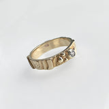 Rockpool | Solid Gold with Diamond Ring