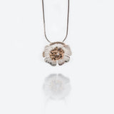 Wild Irish Rose | Sterling Silver and 10ct Solid Rose Gold Pendant Large