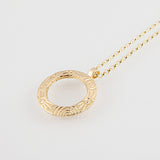 Heaven | 9ct Solid Gold Circle Pendant Medium