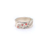 Seascape | Sterling Silver with 3 x 2mm Semi Precious Gemstone Ring