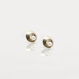 Oyster Pearl | 9ct Solid Gold and Pearl Stud Earrings Petite