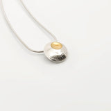 Moon Shell | Sterling Silver and 22ct Gold Plated Pendant Small