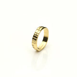 Ogham | Solid Gold Sláinte Good Health Ring 4.4mm Band