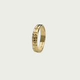 Ogham | Solid Gold Sláinte Good Health Ring 4.4mm Band