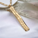 Ogham | 9ct Solid Gold Sláinte Good Health Pendant