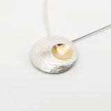 Moon Shell | Sterling Silver and 22ct Gold Plated Pendant Large