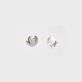 Oyster Pearl | Sterling Silver and Pearl Stud Earrings Petite