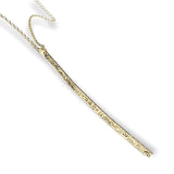 Heaven | 9ct Solid Gold Bar Pendant Signature